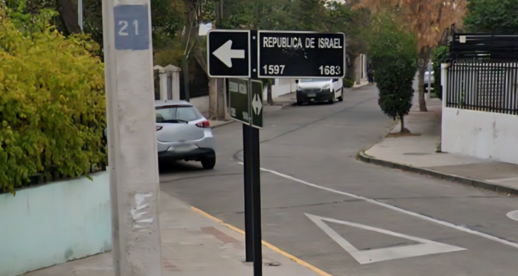 Avanza cambio de nombre de calle “República de Israel” en Ñuñoa: Comunidad Judía alega que es ilegal