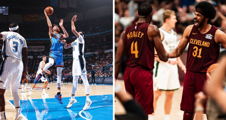 OKC Thunder y Cleveland Cavaliers siguen dominando en la NBA.
