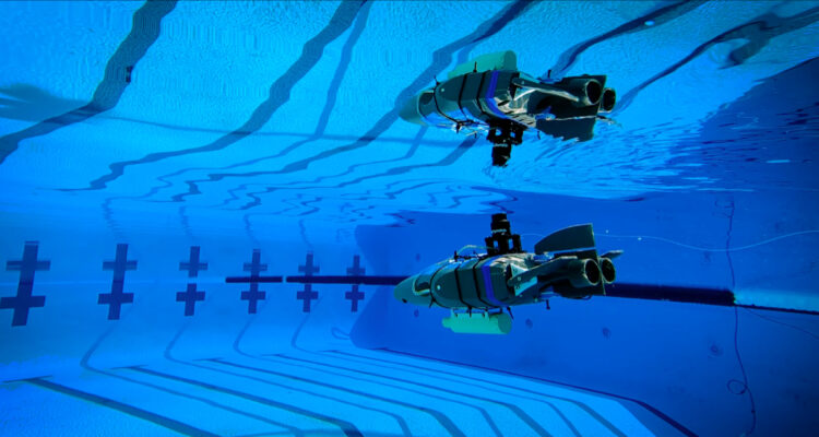 Foto de uno de los robots submarinos futuristas de la NASA