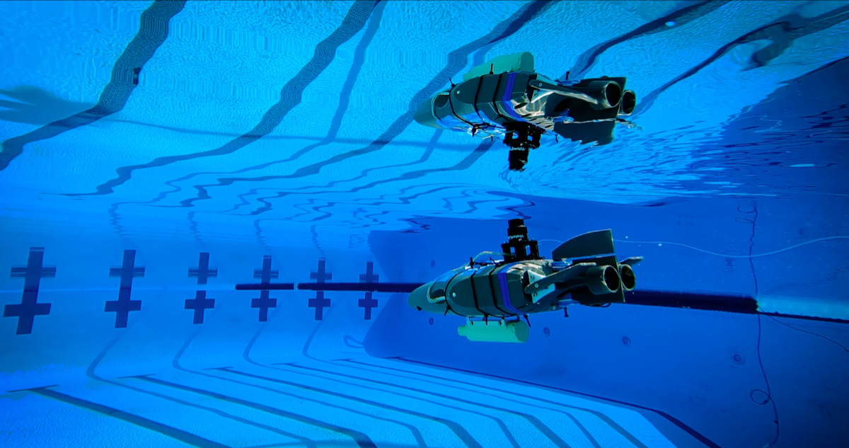 Foto de uno de los robots submarinos futuristas de la NASA