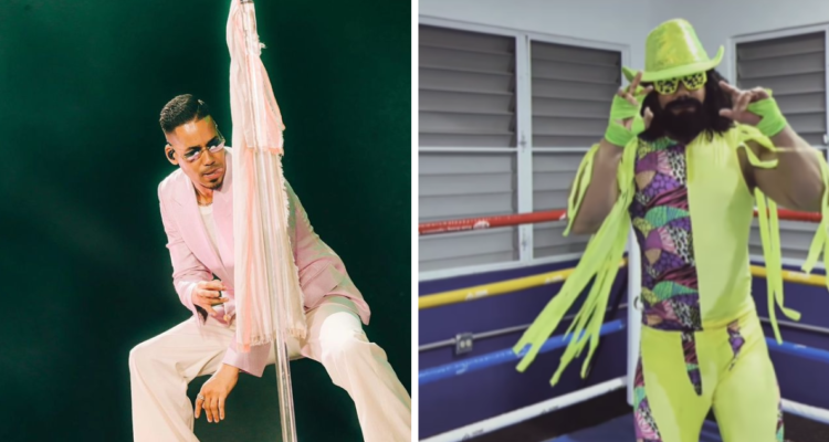 “Yo soy la tradición”: Romeo Santos se disfrazó de clásico luchador y se fue de fiesta en Chile