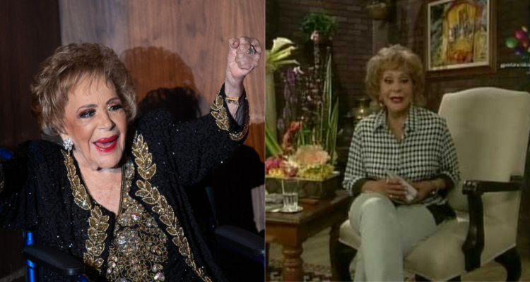 Silvia Pinal en 2022 y en el programa, “Mujer, casos de la vida real”