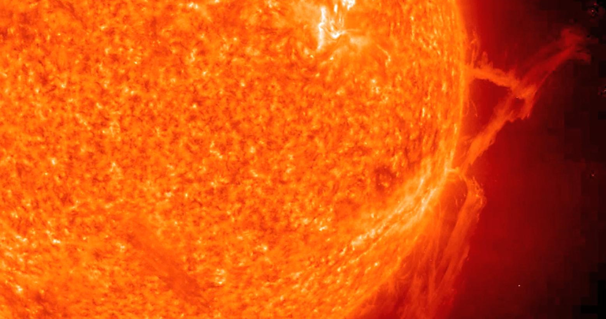 Foto del Sol para ilustrar nota sobre su periodo de máxima actividad