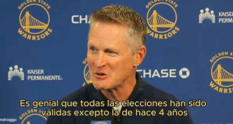 Steve Kerr y su sarcasmo contra Donald Trump tras elecciones de Estados Unidos
