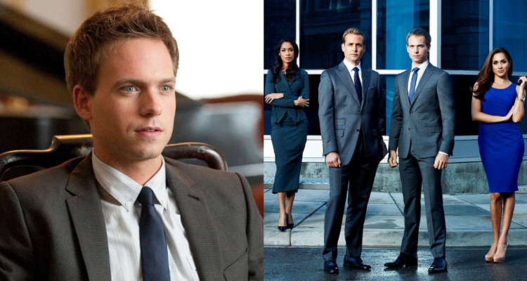 Patrick J. Adams como Mike Ross en Suits en referencia a su alcoholismo