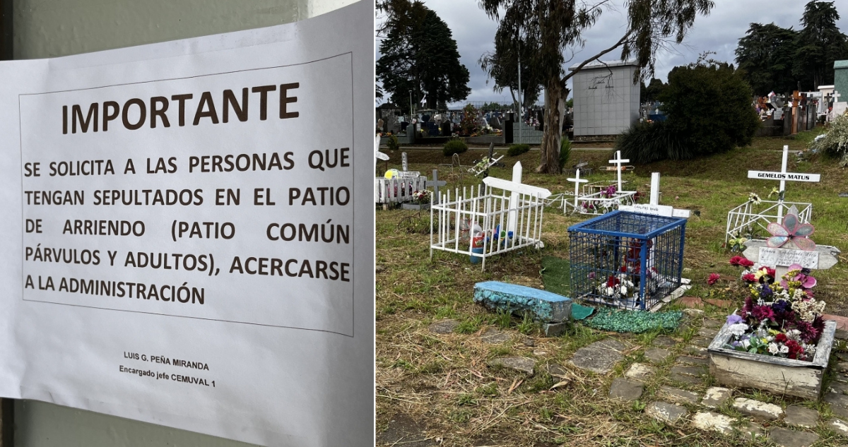 Área transitoria cementerio n°1 Valdivia