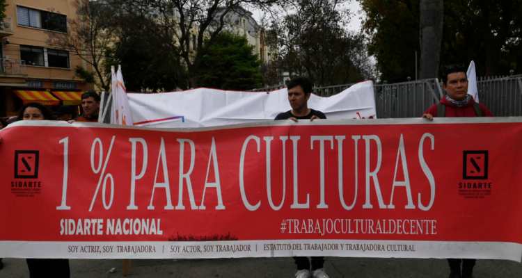 Manifestación presupuesto para las Culturas
