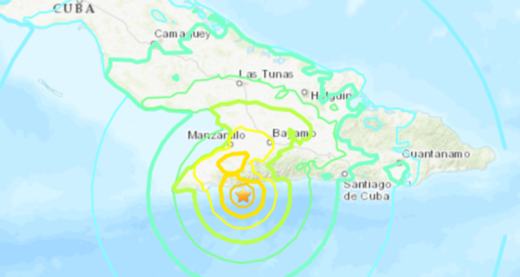 Terremoto de magnitud 6,8 se registra en el sur de Cuba