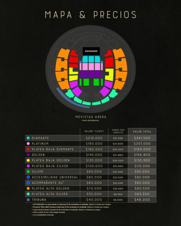 Con tickets vip de hasta 791 mil: Tool agenda show en solitario y causa debate por precios