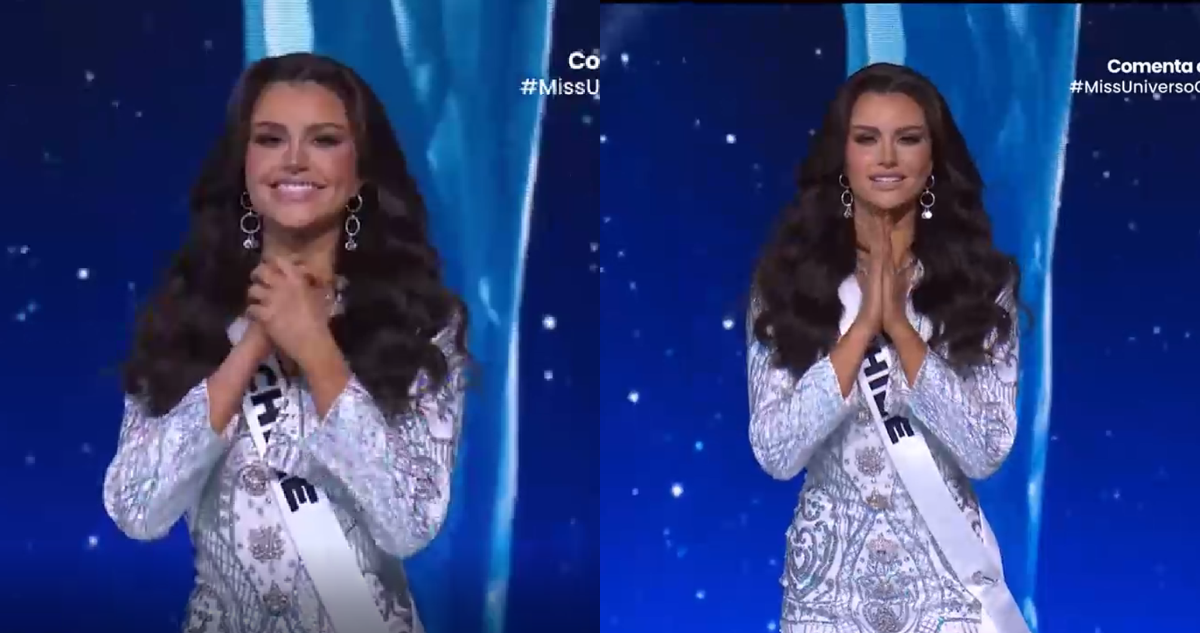 Emilia Dides al entrar al Top 30 de Miss Universo 2024