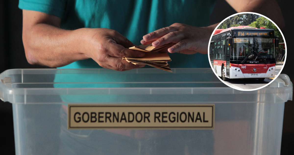 Cómo funcionará el transporte público en la segunda vuelta de gobernadores: MTT detalla el plan