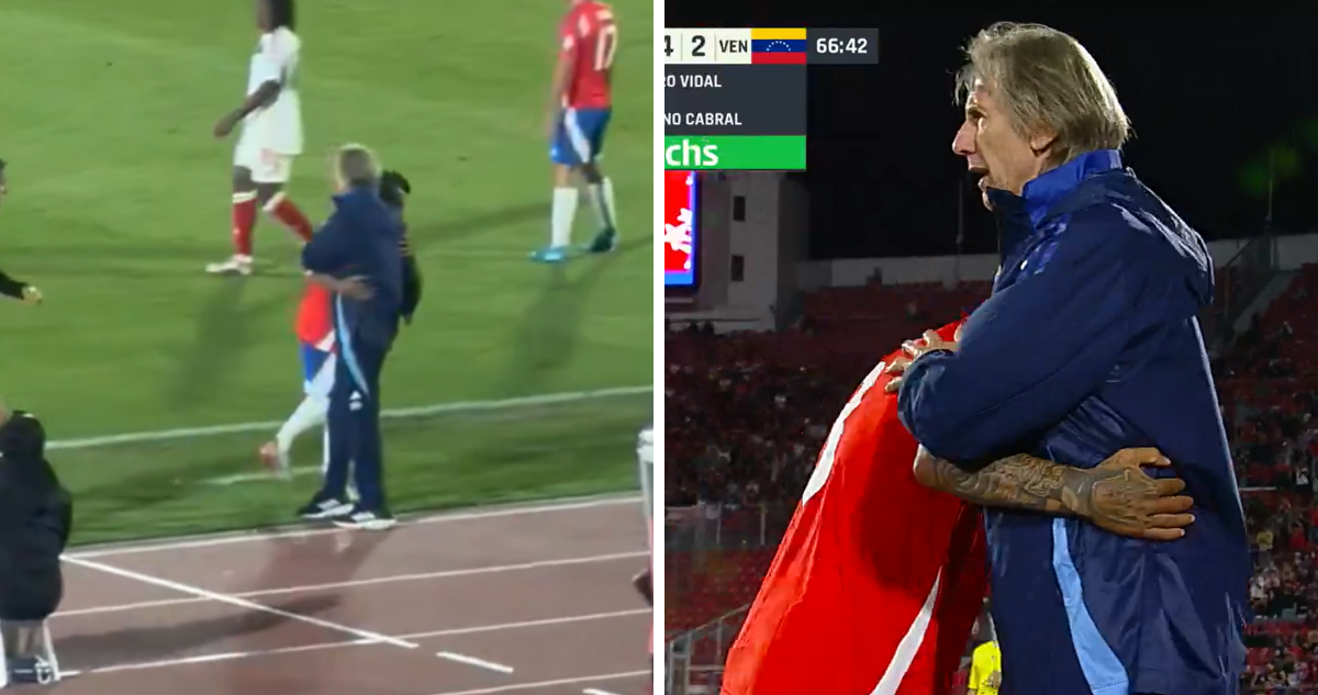 Abrazo sella reconciliación de Arturo Vidal y Gareca tras triunfo de La Roja frente a Venezuela