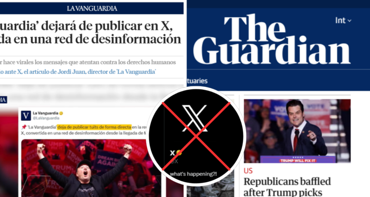 La Vanguardia se suma a The Guardian y abandona X por fomentar la desinformación desde que llegó Musk