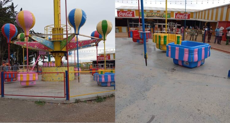 Familia cae de juego mecánico en medio de fiesta navideña en parque temático de Talcahuano