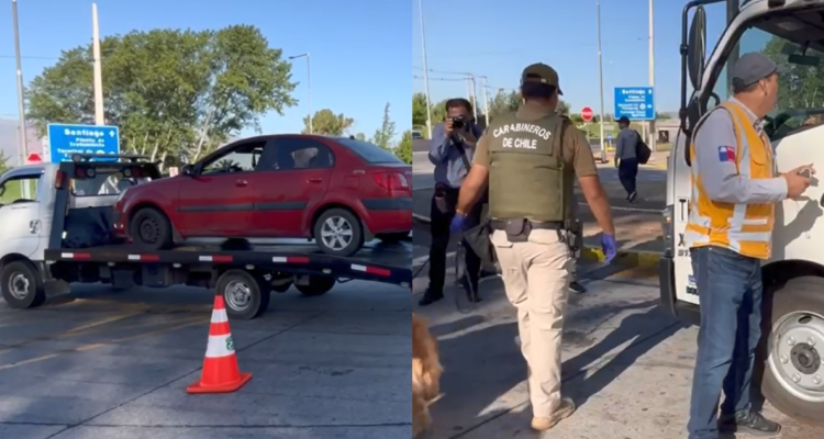 Refuerzan fiscalización de vehículos en el Aeropuerto de Santiago tras desbaratar a banda de taxistas