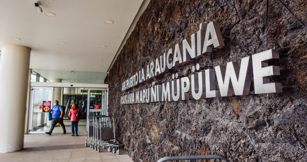 Frontis del aeropuerto de La Araucanía por petición a que sea internacional