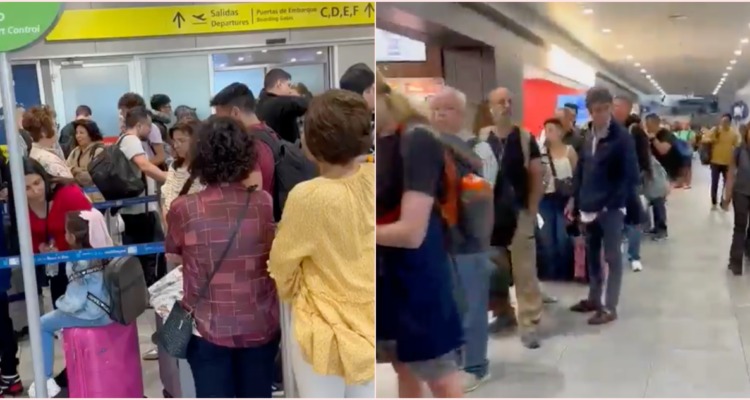 “Un desastre”: gerente de Air Canada expone las largas filas por control PDI en Aeropuerto de Santiago