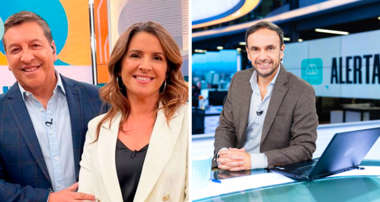 Julio César Rodríguez y Monserrat Álvarez en referencia a Contigo en la Mañana y Rodrigo Sepúlveda en referencia a Meganoticias alerta como canales más vistos según Zapping TV