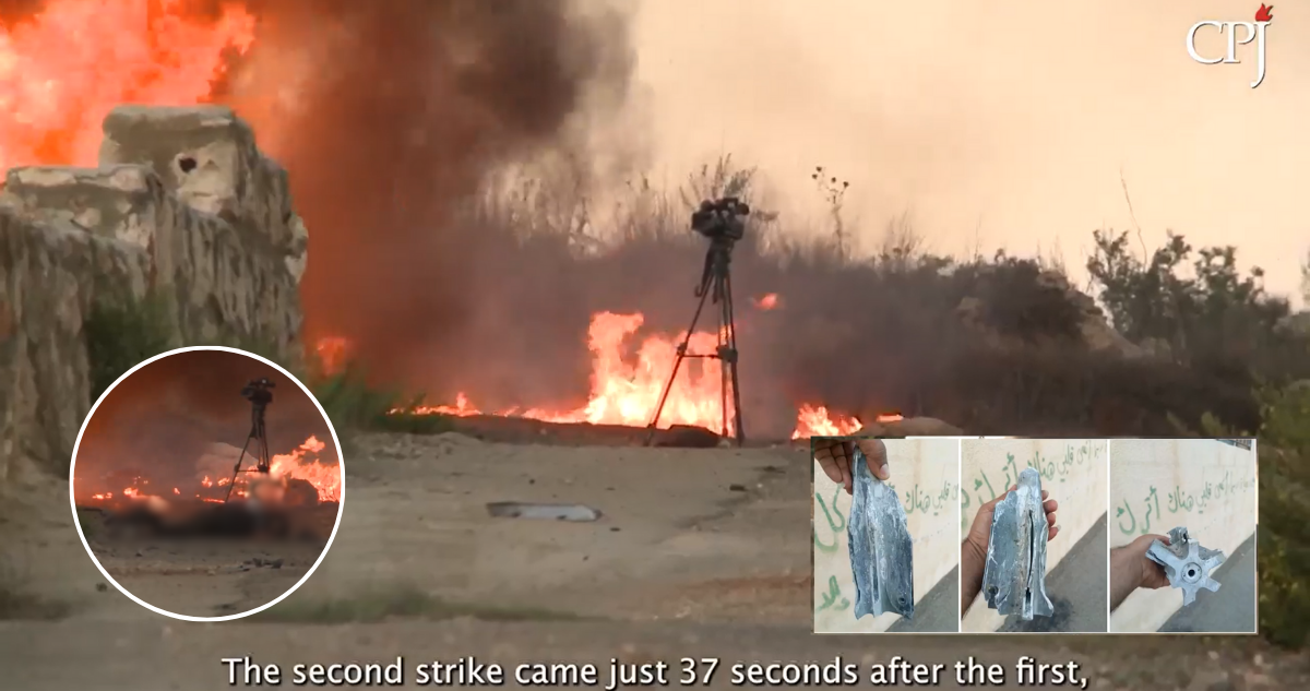 VIDEO | Periodista muestra cómo tanque israelí los atacó, mató a uno de ellos y dejó sin pierna a otra