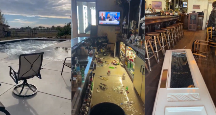 Imágenes del momento en que terremoto sacude California