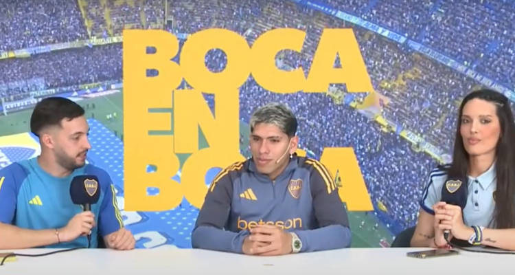 Carlos Palacios y sus primeras palabras como jugador Xeneize: “Desde pequeño soy hincha de Boca”