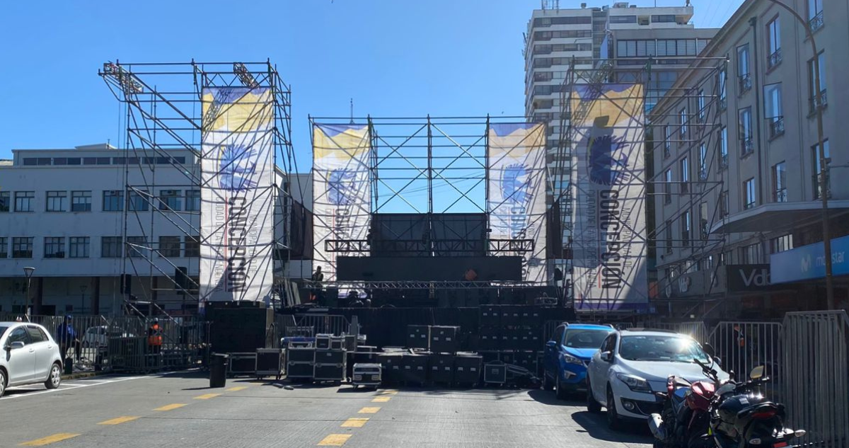 Realizan cortes de tránsito en Concepción centro por Fiesta de la Independencia este 1 de enero
