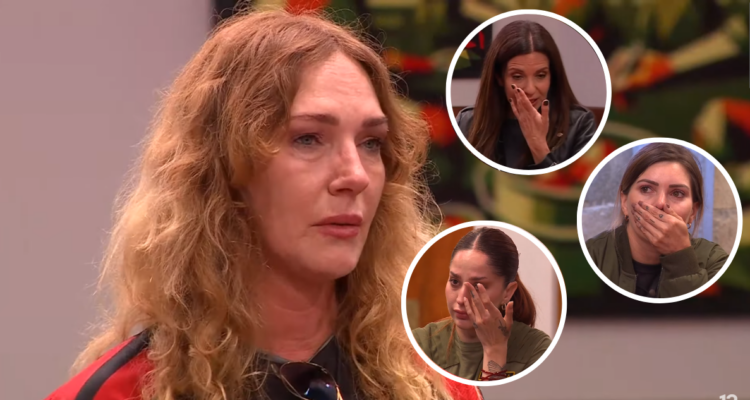 Catalina Pulido y capturas de compañeros de Palabra de Honor en referencia a su salida del reality por problemas de salud de su hijo