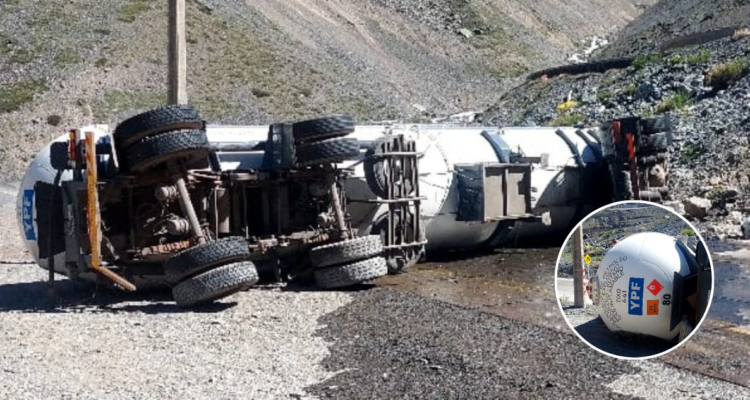 Camión con gas vuelca y obliga a suspender el tránsito por Complejo Fronterizo Los Libertadores