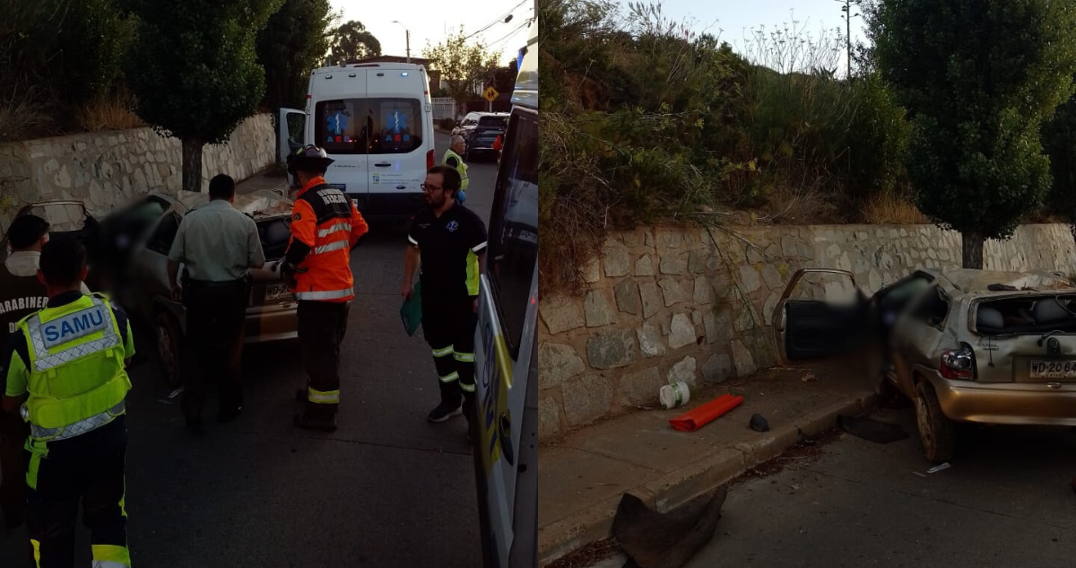 Al menos un muerto deja accidente de tránsito en variante Agua Santa de Viña del Mar