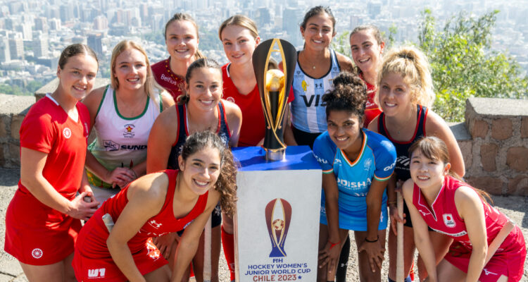Chile en el lanzamiento del Mundial Júnior de Hockey 2023
