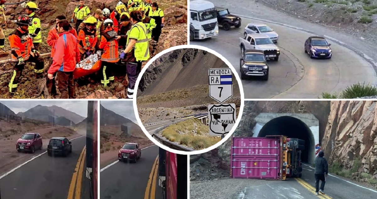 Accidentes en ruta que une a Chile y Argentina
