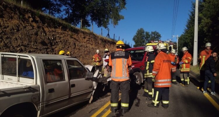 Conductor muere en colisión frontal en la ruta que une Villarrica con Freire