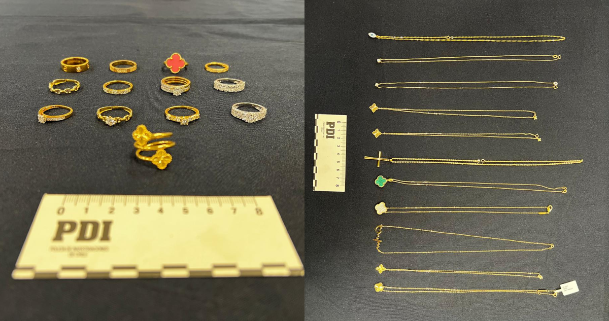 PDI detiene a dos sujetos por contrabando: intentaban ingresar al país cerca de $22 millones en joyas