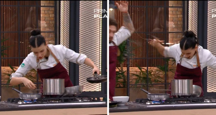 Capturas del accidente de Cony Capelli en Top Chef VIP