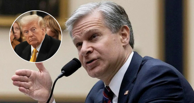 Trump celebra dimisión del director del FBI, Christopher Wray, como “un gran día para Estados Unidos”