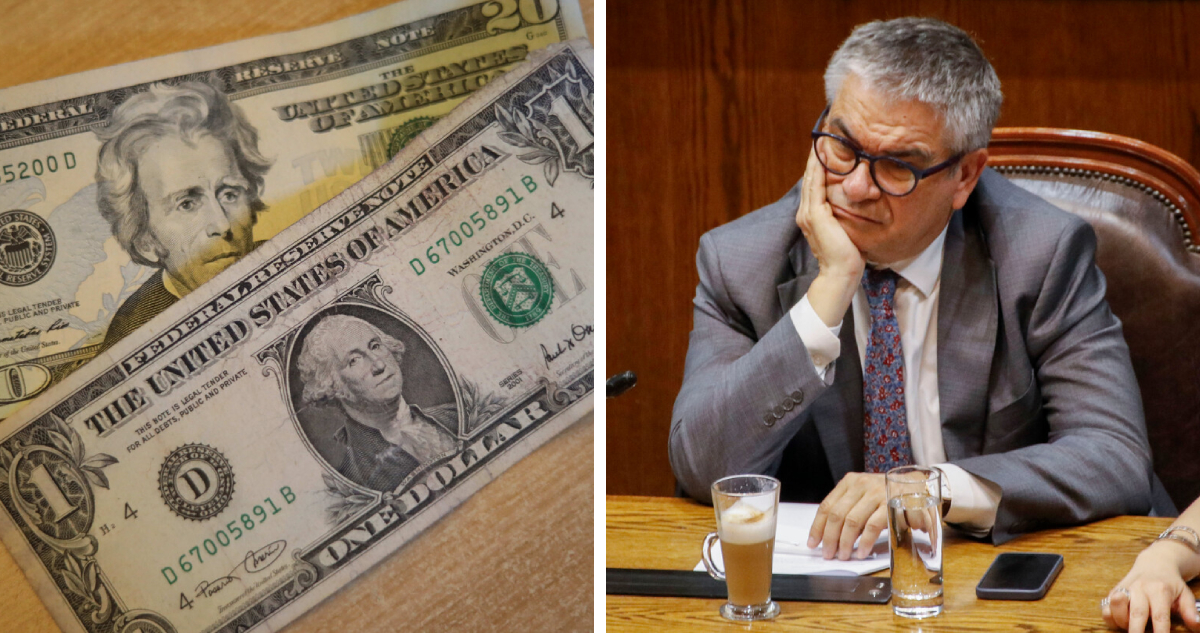 Luego que el dólar tocara la “luca”: Marcel explica que alza tendría impacto moderado en la inflación