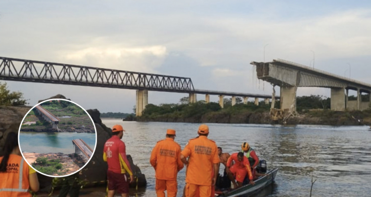 Suben a 16 los desaparecidos tras derrumbe de un puente en el norte de Brasil