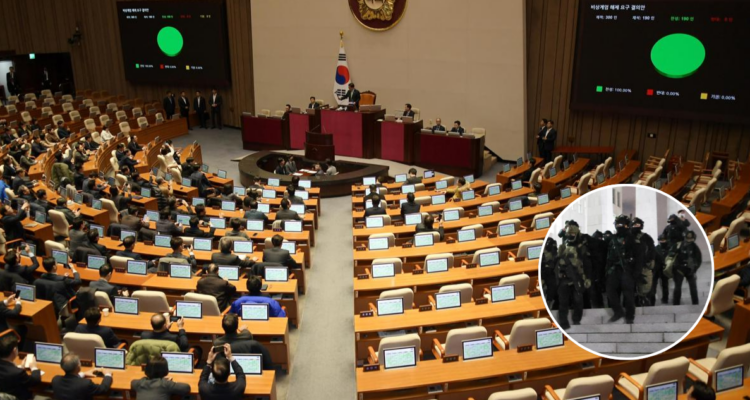 Parlamento de Corea del Sur aprueba revocar la ley marcial ordenada por el presidente Yoon