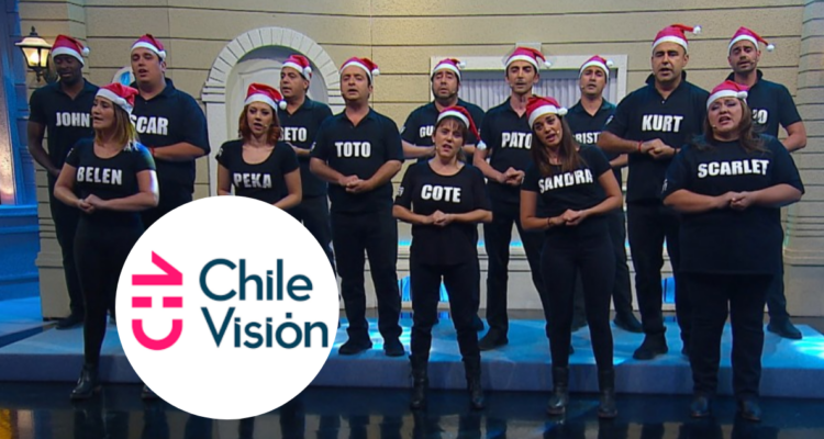 Elenco de El Muro en Mega y logo de CHV en referencia a retorno a las pantallas