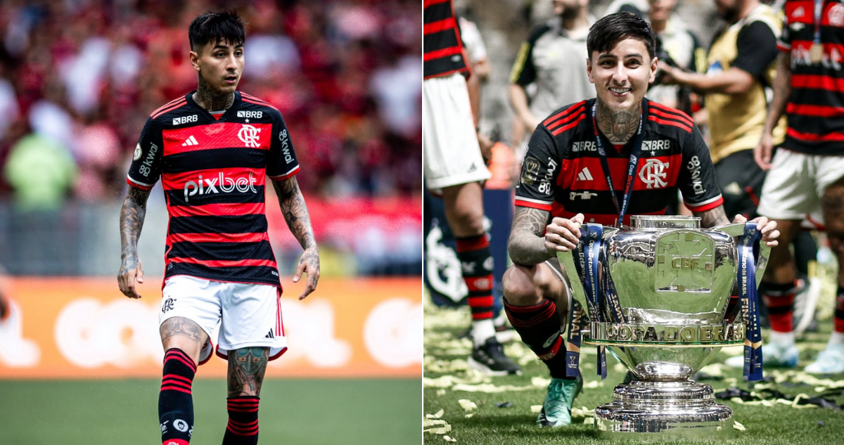 Erick Pulgar encandila a DT de Flamengo con su nivel en Brasil.
