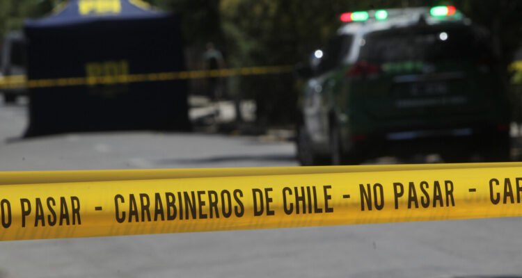 Escena de un homicidio en San Joaquín, enero 2024.