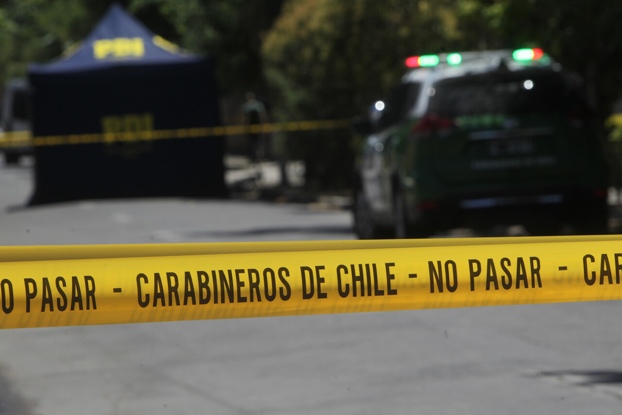 Escena de un homicidio en San Joaquín, enero 2024.
