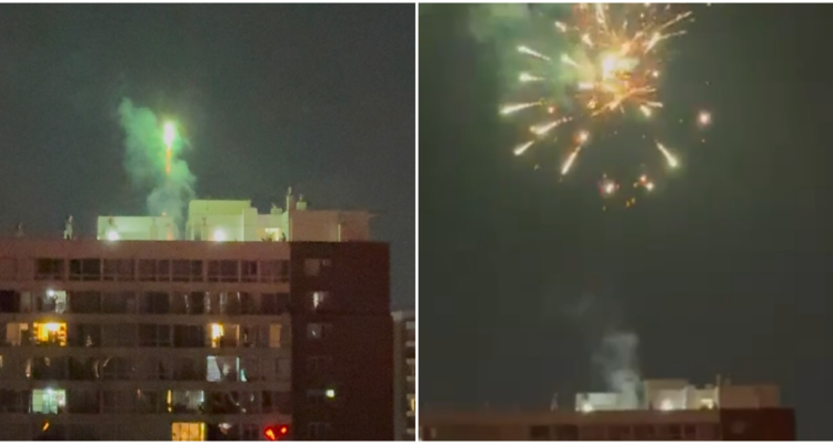 Te pasaste: fiesta en azotea termina con fuegos artificiales en Santiago