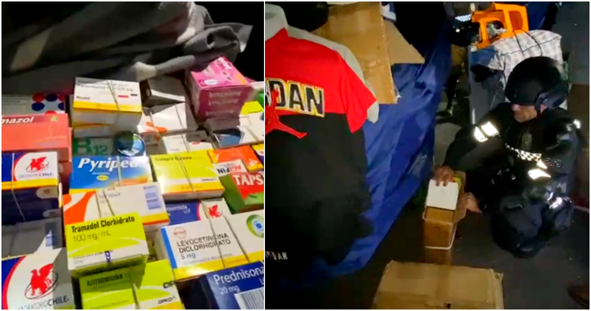 Incautan medicamentos y especies falsificadas desde bodega de toldos azules del Barrio Meiggs