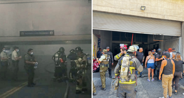 Incendio afecta a bodegas subterráneas en Barrio Meiggs: Bomberos rescata a personas atrapadas