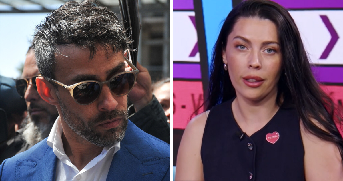 Jorge Valdivia (izquierda) y Daniela Aránguiz (derecha) en referencia a visita en la cárcel