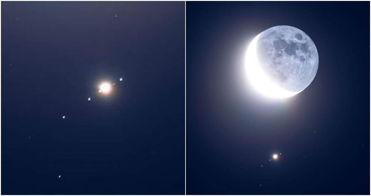 Júpiter y la Luna