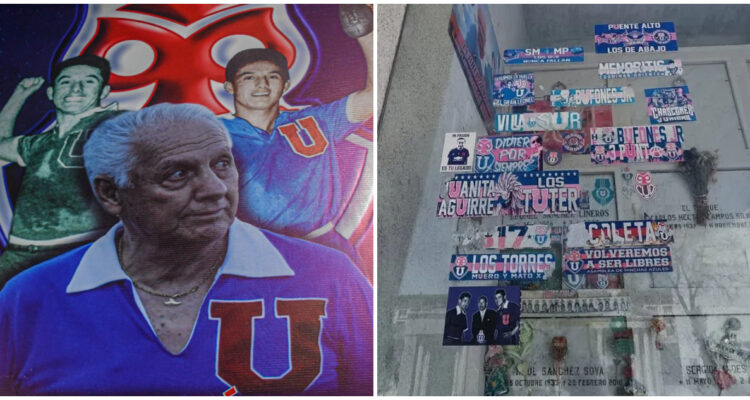 La foto de Leonel Sánchez y su memorial en el Cementerio