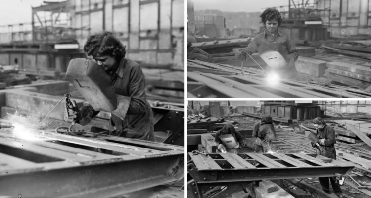 La oculta historia sobre el trabajo de mujeres soldadoras en la construcción del Puente de Waterloo