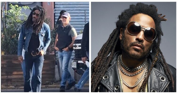 Lenny Kravitz es visto en el Barrio Italia de Santiago en la previa de sus shows